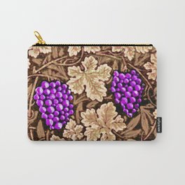 William Morris Grapevine Tapestry, Brown and Purple Carry-All Pouch
