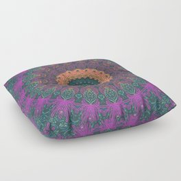 Coral Visions Mandala Floor Pillow