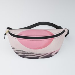 Moon reflection in pink Fanny Pack