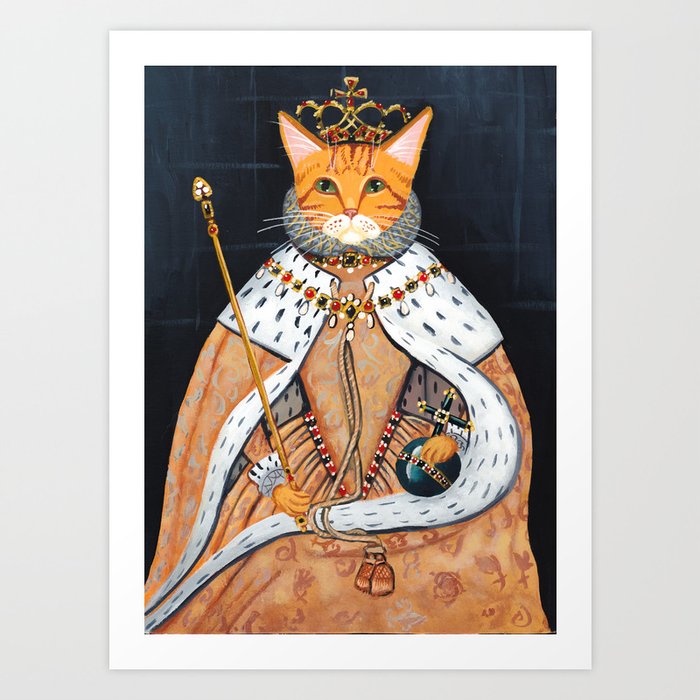 The Ginger Queen's Coronation Art Print