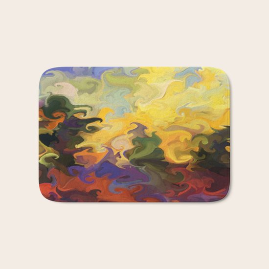 Forest Fire Bath Mat