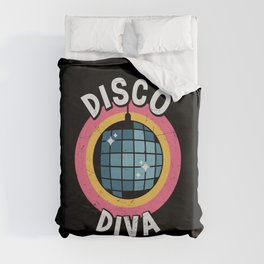 Disco Diva Retro Party Duvet Cover