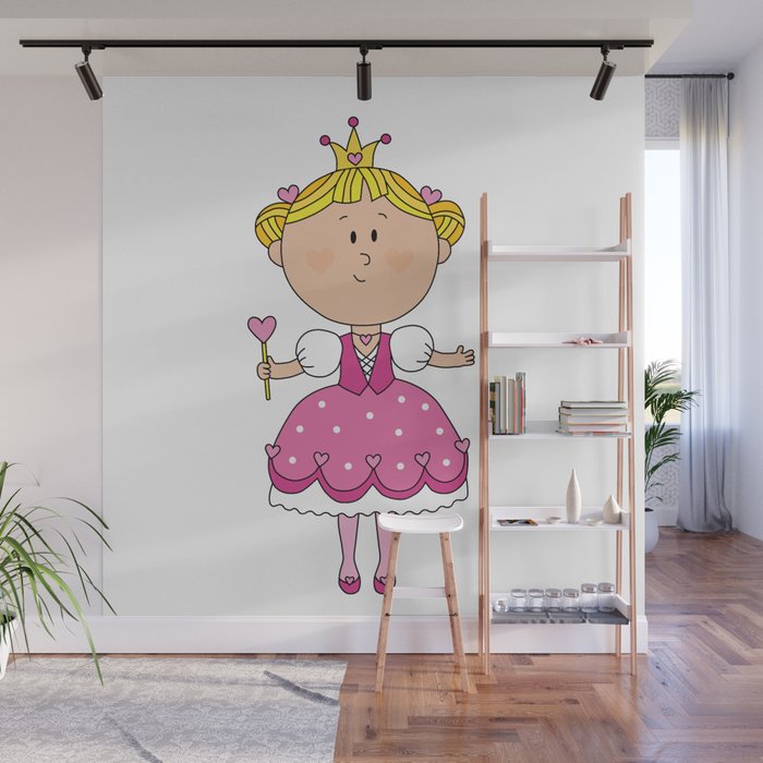 Pink Love Girl - Valentines Day Wall Mural