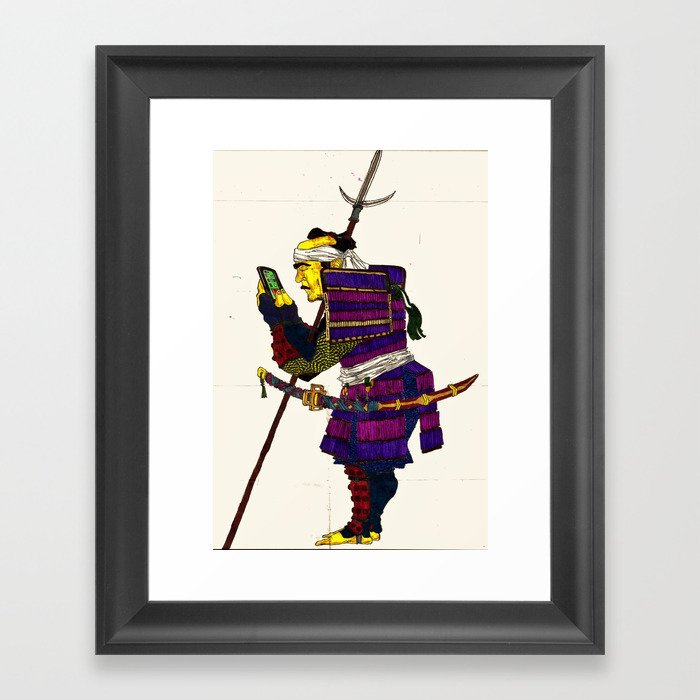 Millennial Samurai Framed Art Print