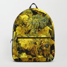Australian Golden Wattle Backpack | Nature, Plants, Flowers, Aussie, Macro, Australian, Natural, Color, Blue, Blossoms 
