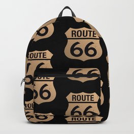 Route 66 Backpack | Route66, Retro, Route, Graphicdesign, Distressed, 66, Road, Sign, Old, American 
