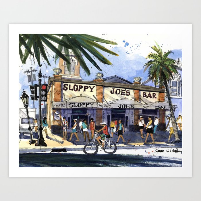 Sloppy Joe's Bar, Key West Art Print