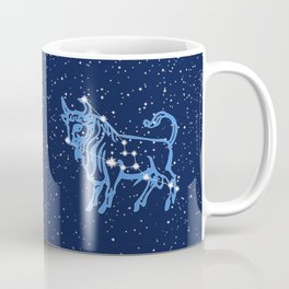 Taurus Constellation and Zodiac Sign with Stars Coffee Mug