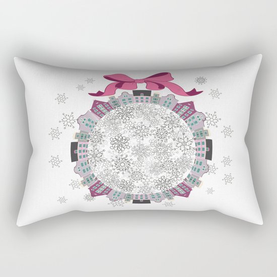 Christmas Town Rectangular Pillow