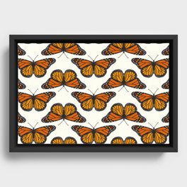 Monarch butterflies Framed Canvas