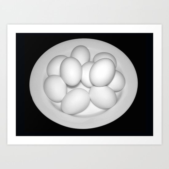 Eggs Still Life Art Print