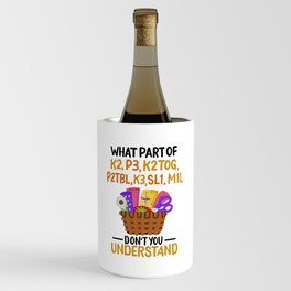 Knitting Funny Knitting Quotes Wine Chiller