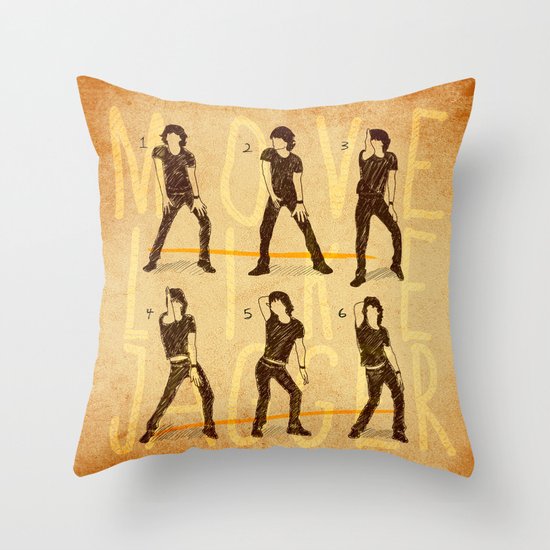Move Like Jagger (MOVE LIKE COLLECTION) Throw Pillow