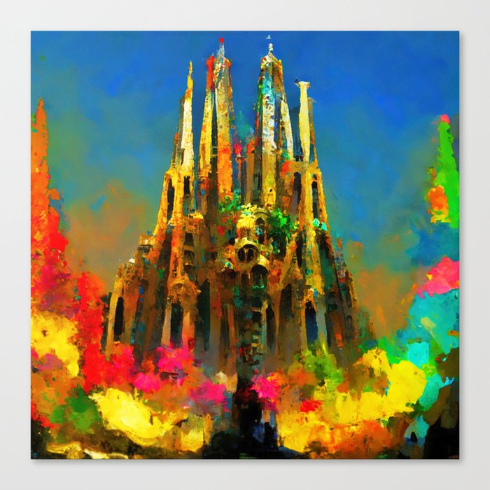 Basilica de la Sagrada Familia Canvas Print
