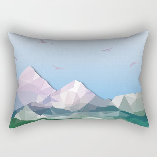 Night Mountains No. 35 Rectangular Pillow