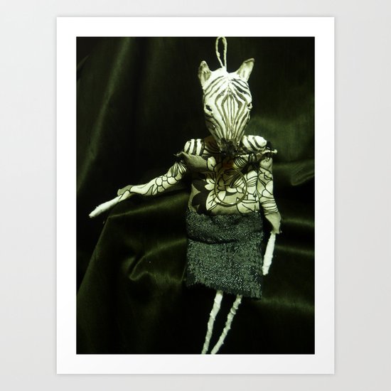 zebra Art Print