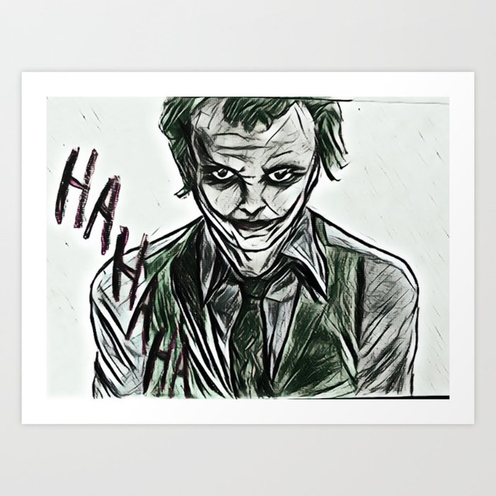 Joker Art Print by Bockies Boutique | Society6