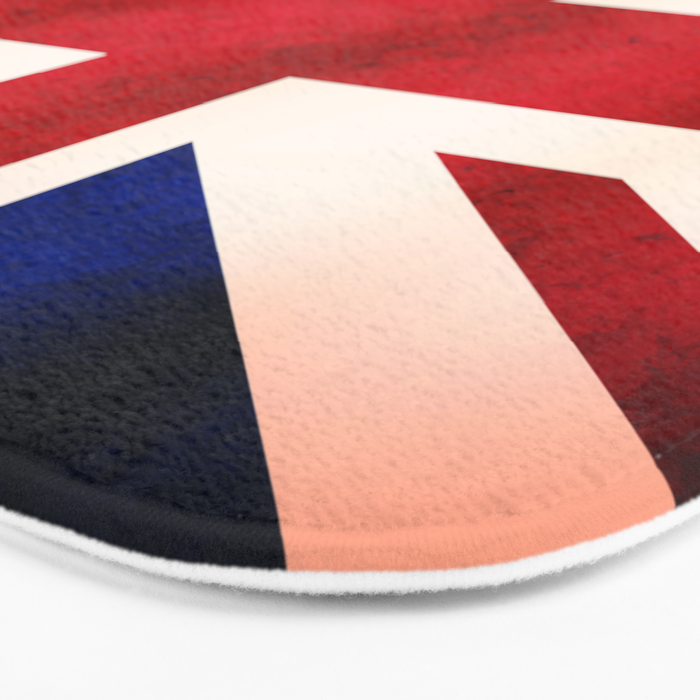 Union Jack Uk British Grunge Flag Bath Mat By Tigerlynx Society6