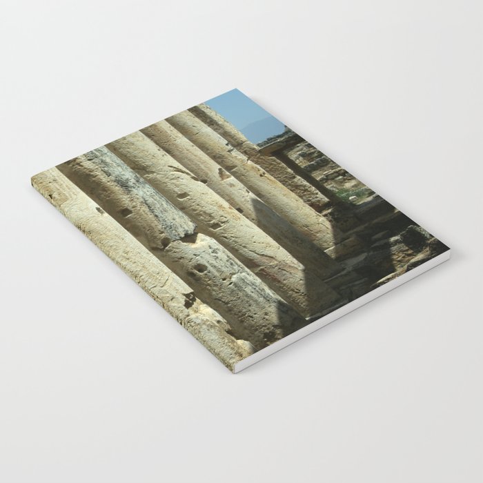 Collonades Of The Roman Latrines Hierapolis Turkiye Notebook