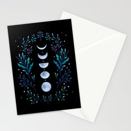 Moonlight Garden - Blue Stationery Card