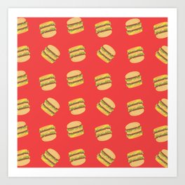 Cheeseburger Art Print
