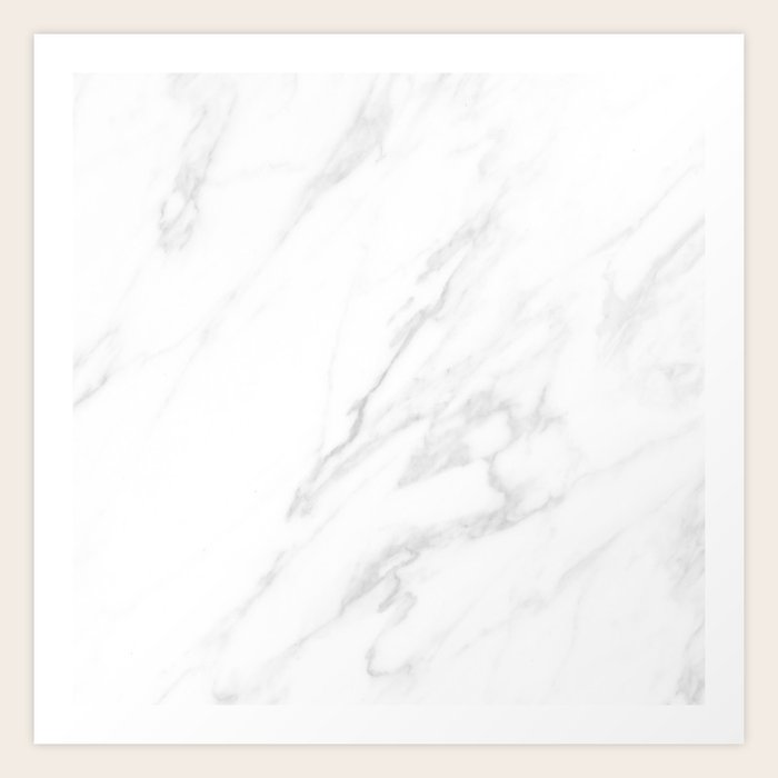 Classic White Marble Art Print by Nature Magick Society6