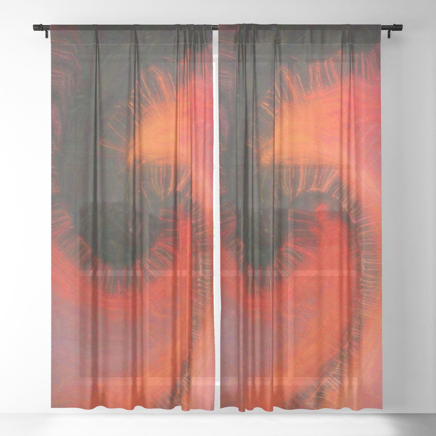 Shamanic Journeys 54 Sheer Curtain By Houndb Society6