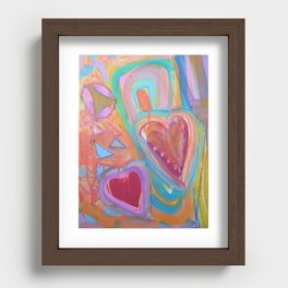 Two Hearts Recessed Framed Print