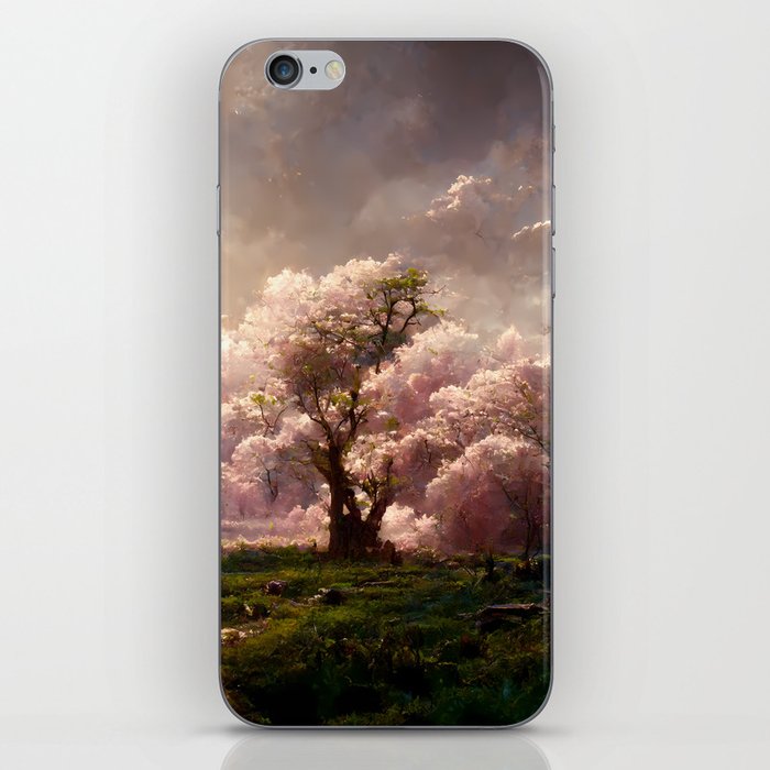 Japanese Sakura Cherry Blossom Trees Landscape #3 iPhone Skin