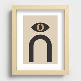 Eye - Mid Century Modern Abstract Art Recessed Framed Print