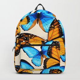 Blue And Yellow Viceroy Butterfly Pattern Backpack | Pattern, Graphicdesign, Watercolor 