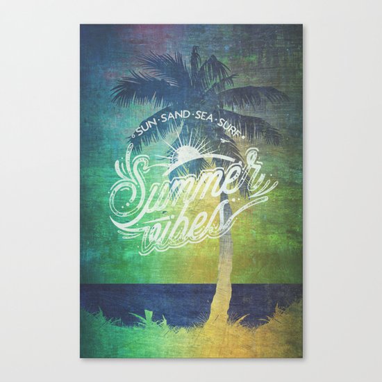 Summer vibes - Mashup edition Canvas Print