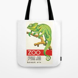 1935 Chameleon ZOO Advertising Poster Tote Bag