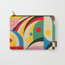 Barcelona Artists Inspired Abstract Geometry  Carry-All Pouch | Cityillustration, Abstractgeometry, Picasso, Vibrantcolor, Cubism, Travel Wall Art, Colorful, Coastal, Miro, Travelposter 
