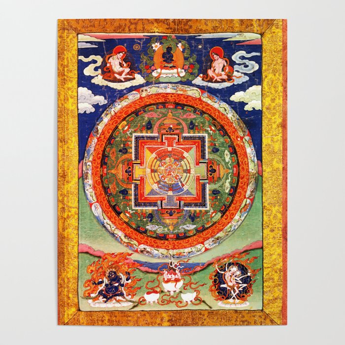 Mandala Buddhist 1 Poster