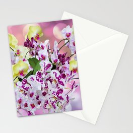 Bird and flowers art  Stationery Card