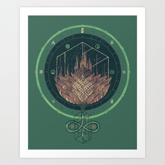 Fading Dahlia Art Print
