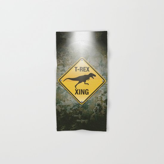 T-Rex Crossing Hand & Bath Towel