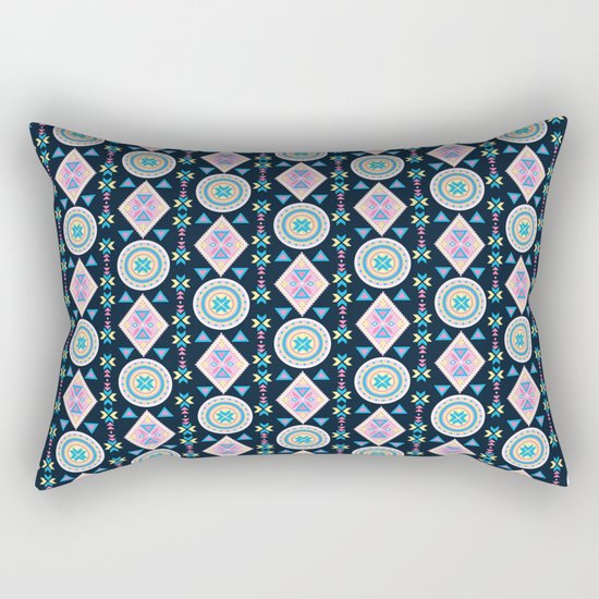 Dancing Diamonds By Everett Co Rectangular Pillow