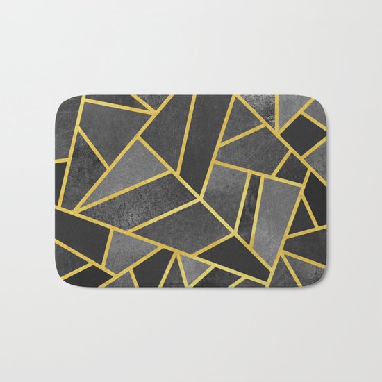 Grey Stone Bath Mat