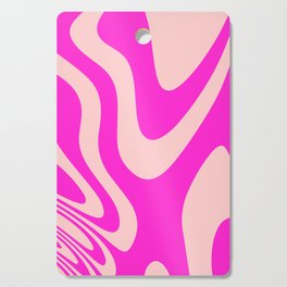 Magenta and Pink Zebra Abstract Marble Pattern Design Cutting Board