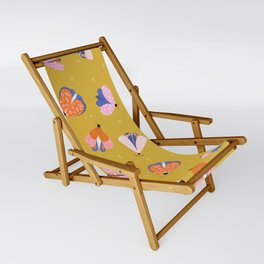 Moth Pattern Sling Chair