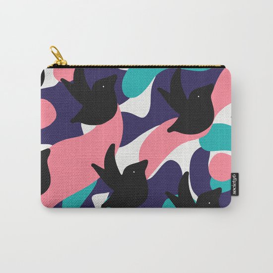 Birds Pattern Carry-All Pouch