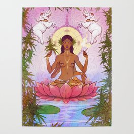 Ganja Goddess Poster
