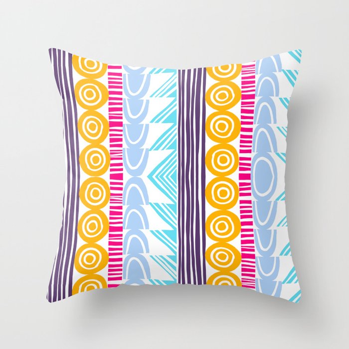 Small Geometry - Roads Throw Pillow