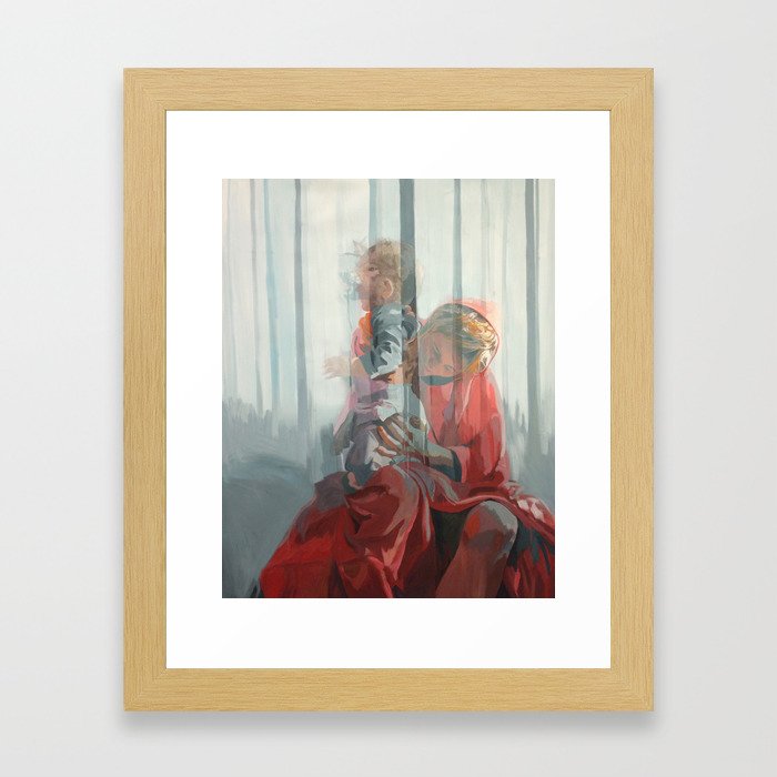 Holy Family (Red Riding Hood) Framed Art Print
