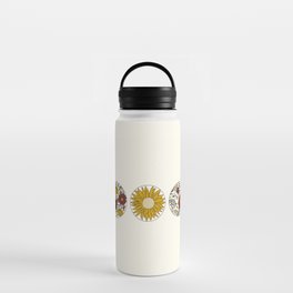 Floral Phases of the Moon Water Bottle