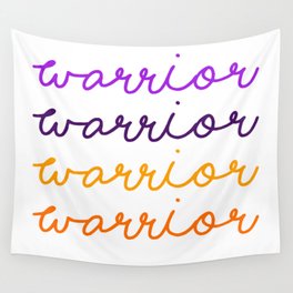 Warrior Script Wall Tapestry