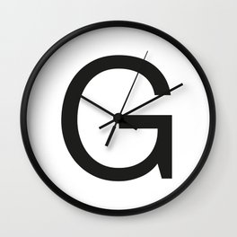 Letter G Wall Clock