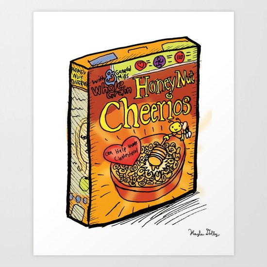 Honey Nut Cheerios Art Print
